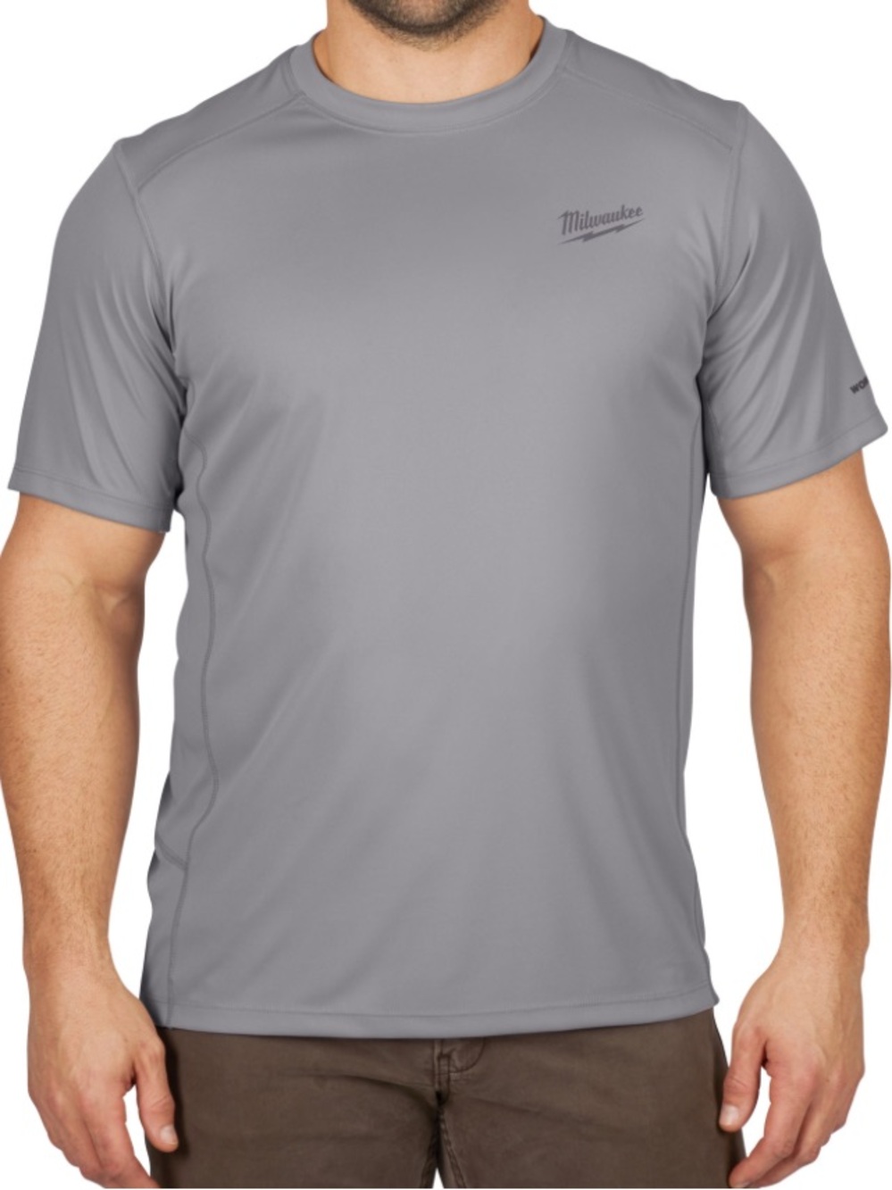 NWOT Milwaukee Workskin Men's Grey Performance Crew Neck Shirt